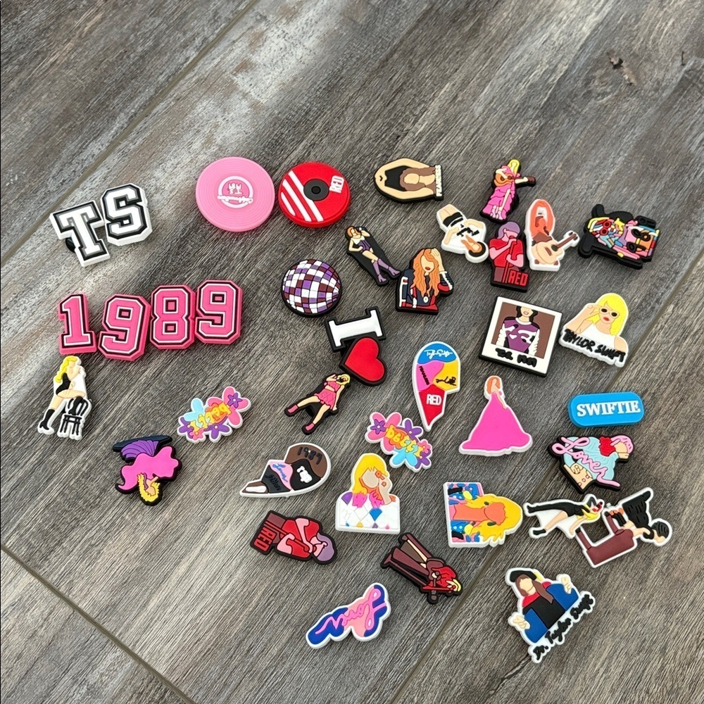Taylor Swift Croc Charms Jibbitz New bundle of 40 Swiftie